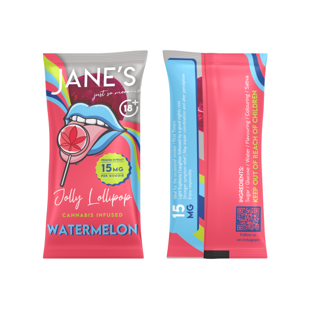 MARY JANES WATERMELON LOLLIPOP (15MG)
